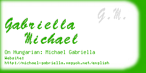 gabriella michael business card